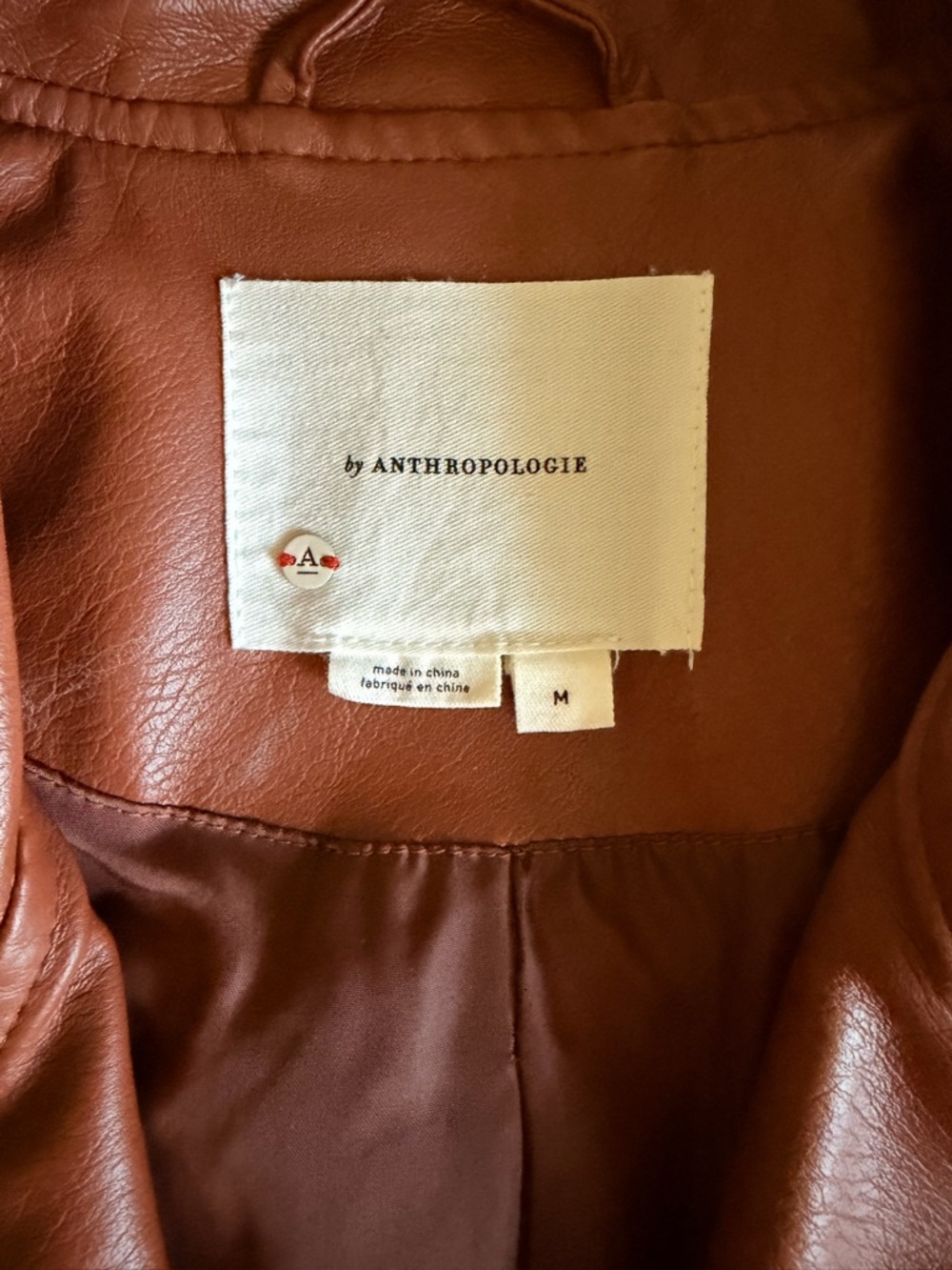 Anthropologie Faux Leather Moto Jacket - Picture 3 of 5